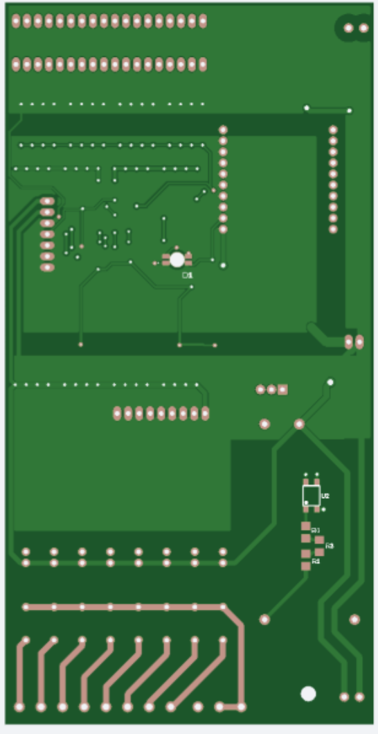 Back copper routing of Konceptux Main Board v1.0